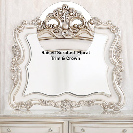 Gorsedd Antique White Mirror - Ornate Home