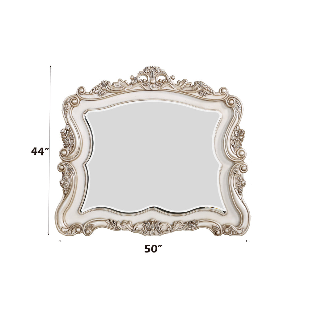 Gorsedd Antique White Mirror - Ornate Home