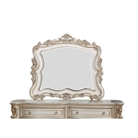 Gorsedd Antique White Mirror - Ornate Home