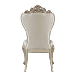 Gorsedd Cream Fabric & Antique White Side Chair - Ornate Home