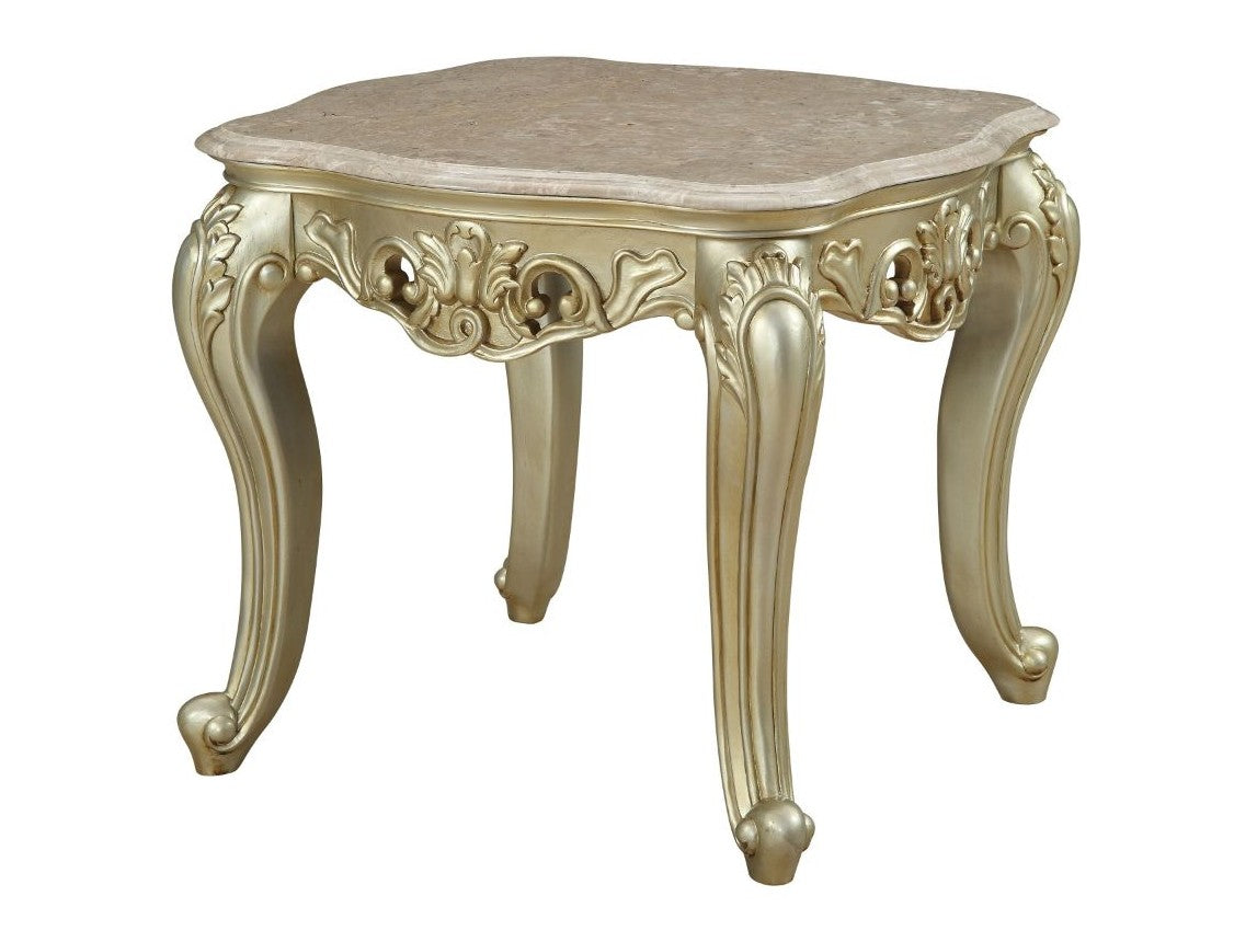 Gorsedd End Table in Antique White 82442 - Ornate Home