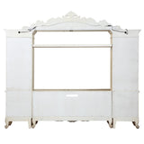 Gorsedd Entertainment Center in Antique White - Ornate Home