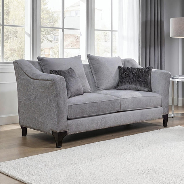 Goshen Light Gray Loveseat - Ornate Home