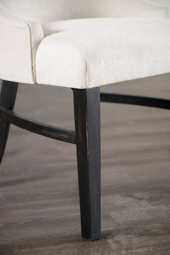 Gosport Black/Beige Arm Chair (Set of 2) - Ornate Home