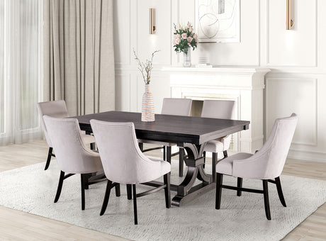 Gosport Black Dining Table - Ornate Home