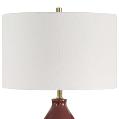 Gourd Burgundy Table Lamp - Ornate Home