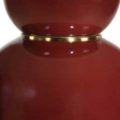 Gourd Burgundy Table Lamp - Ornate Home