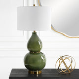 Gourd Green Table Lamp - Ornate Home
