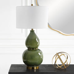 Gourd Green Table Lamp - Ornate Home