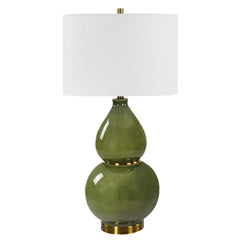 Gourd Green Table Lamp - Ornate Home