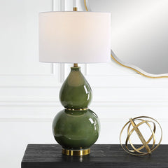 Gourd Green Table Lamp - Ornate Home