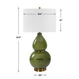 Gourd Green Table Lamp - Ornate Home