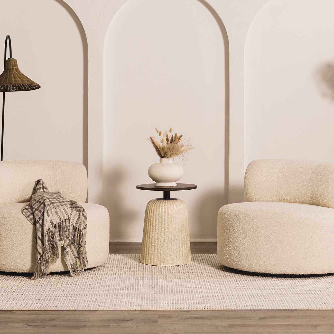 Gowan Cream Area Rug - Ornate Home