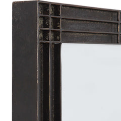 Gower Aged Black Vanity Mirror - Ornate Home