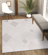 Goya Woven Non-Slip Cross-Hatch Geometric Motif Indoor Area Rug - Ornate Home