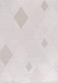 Goya Woven Non-Slip Cross-Hatch Geometric Motif Indoor Area Rug - Ornate Home