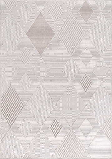 Goya Woven Non-Slip Cross-Hatch Geometric Motif Indoor Area Rug - Ornate Home
