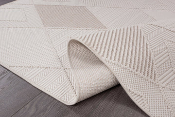 Goya Woven Non-Slip Cross-Hatch Geometric Motif Indoor Area Rug - Ornate Home