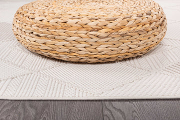 Goya Woven Non-Slip Cross-Hatch Geometric Motif Indoor Area Rug - Ornate Home