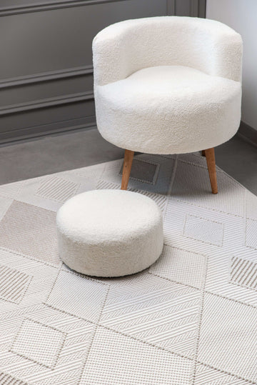 Goya Woven Non-Slip Cross-Hatch Geometric Motif Indoor Area Rug - Ornate Home