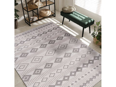 Goya Woven Non-Slip Geometric Diamond Pattern Indoor Area Rug - Ornate Home