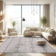 Goya Woven Non-Slip Geometric Diamond Pattern Indoor Area Rug - Ornate Home