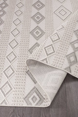 Goya Woven Non-Slip Geometric Diamond Pattern Indoor Area Rug - Ornate Home