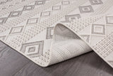 Goya Woven Non-Slip Geometric Diamond Pattern Indoor Area Rug - Ornate Home