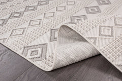 Goya Woven Non-Slip Geometric Diamond Pattern Indoor Area Rug - Ornate Home