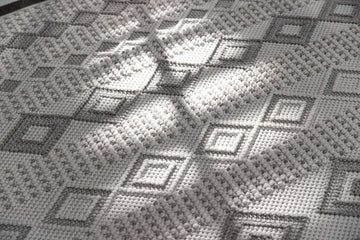 Goya Woven Non-Slip Geometric Diamond Pattern Indoor Area Rug - Ornate Home