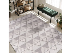 Goya Woven Non-Slip Geometric Triangle Pattern Indoor Area Rug - Ornate Home