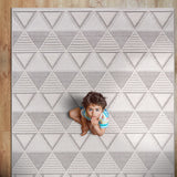 Goya Woven Non-Slip Geometric Triangle Pattern Indoor Area Rug - Ornate Home