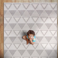 Goya Woven Non-Slip Geometric Triangle Pattern Indoor Area Rug - Ornate Home