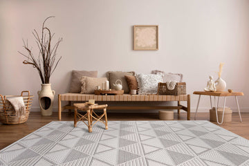 Goya Woven Non-Slip Geometric Triangle Pattern Indoor Area Rug - Ornate Home