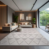 Goya Woven Non-Slip Geometric Triangle Pattern Indoor Area Rug - Ornate Home