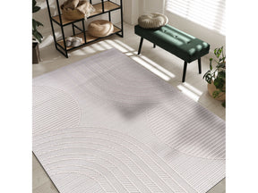 Goya Woven Non-Slip Minimalist Circular Geometry Indoor Area Rug - Ornate Home