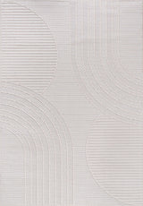 Goya Woven Non-Slip Minimalist Circular Geometry Indoor Area Rug - Ornate Home
