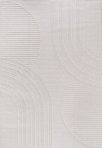Goya Woven Non-Slip Minimalist Circular Geometry Indoor Area Rug - Ornate Home