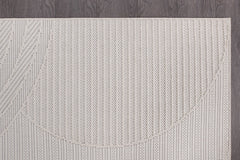 Goya Woven Non-Slip Minimalist Circular Geometry Indoor Area Rug - Ornate Home