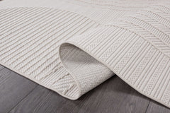 Goya Woven Non-Slip Minimalist Circular Geometry Indoor Area Rug - Ornate Home