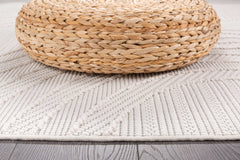 Goya Woven Non-Slip Minimalist Circular Geometry Indoor Area Rug - Ornate Home