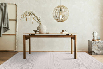 Goya Woven Non-Slip Minimalist Lattice Pattern Indoor Area Rug - Ornate Home