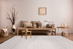 Goya Woven Non-Slip Minimalist Lattice Pattern Indoor Area Rug - Ornate Home