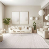 Goya Woven Non-Slip Minimalist Lattice Pattern Indoor Area Rug - Ornate Home