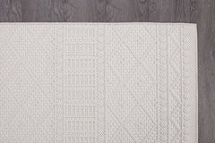Goya Woven Non-Slip Minimalist Lattice Pattern Indoor Area Rug - Ornate Home