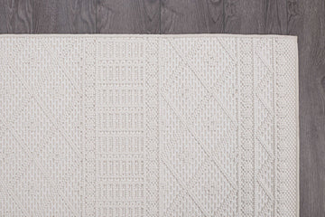 Goya Woven Non-Slip Minimalist Lattice Pattern Indoor Area Rug - Ornate Home