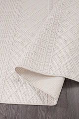 Goya Woven Non-Slip Minimalist Lattice Pattern Indoor Area Rug - Ornate Home