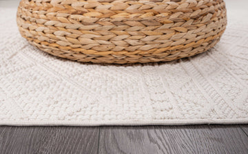 Goya Woven Non-Slip Minimalist Lattice Pattern Indoor Area Rug - Ornate Home