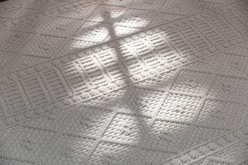 Goya Woven Non-Slip Minimalist Lattice Pattern Indoor Area Rug - Ornate Home