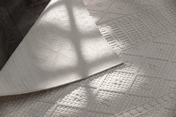 Goya Woven Non-Slip Minimalist Lattice Pattern Indoor Area Rug - Ornate Home